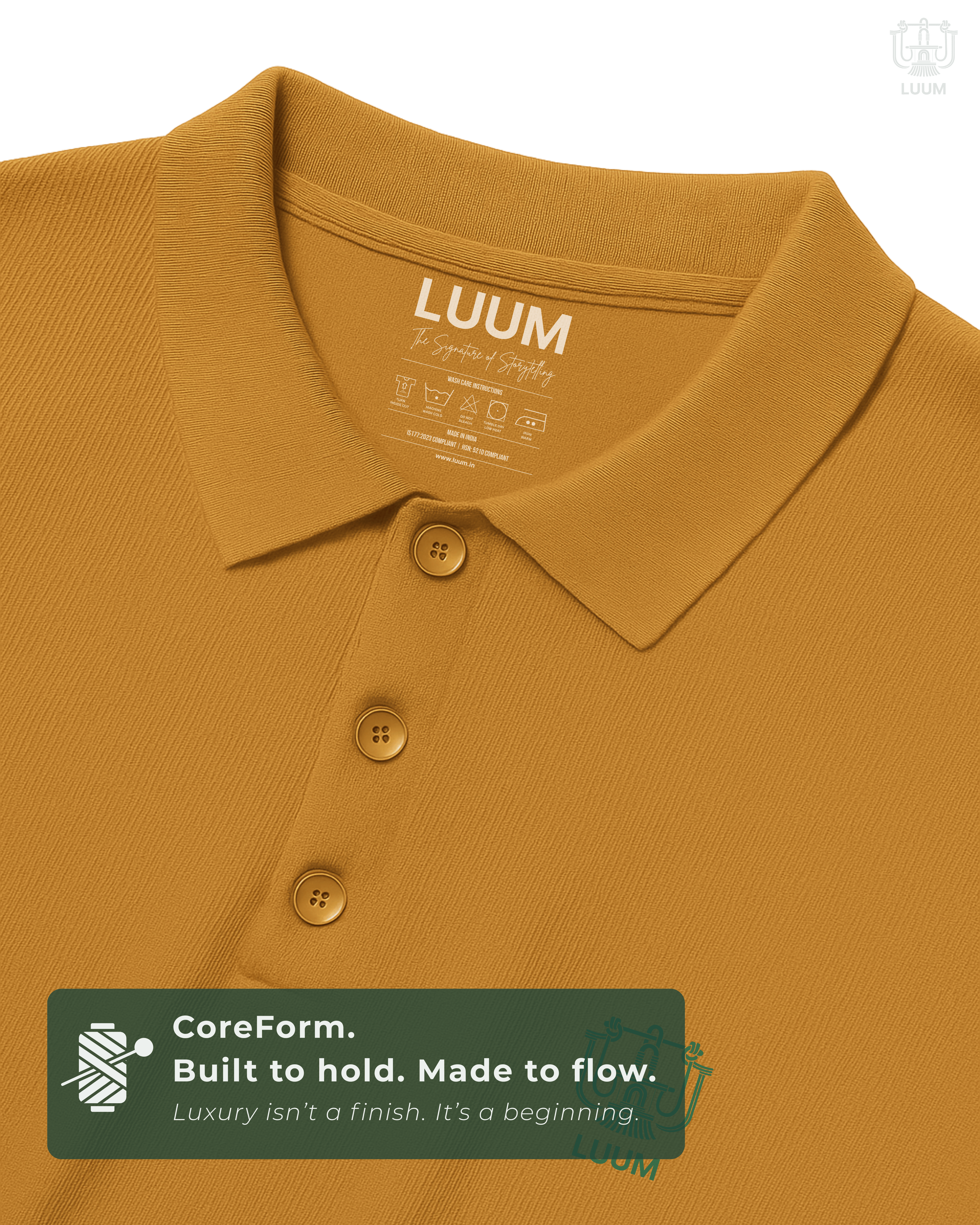 CoreForm Polo - Yellow