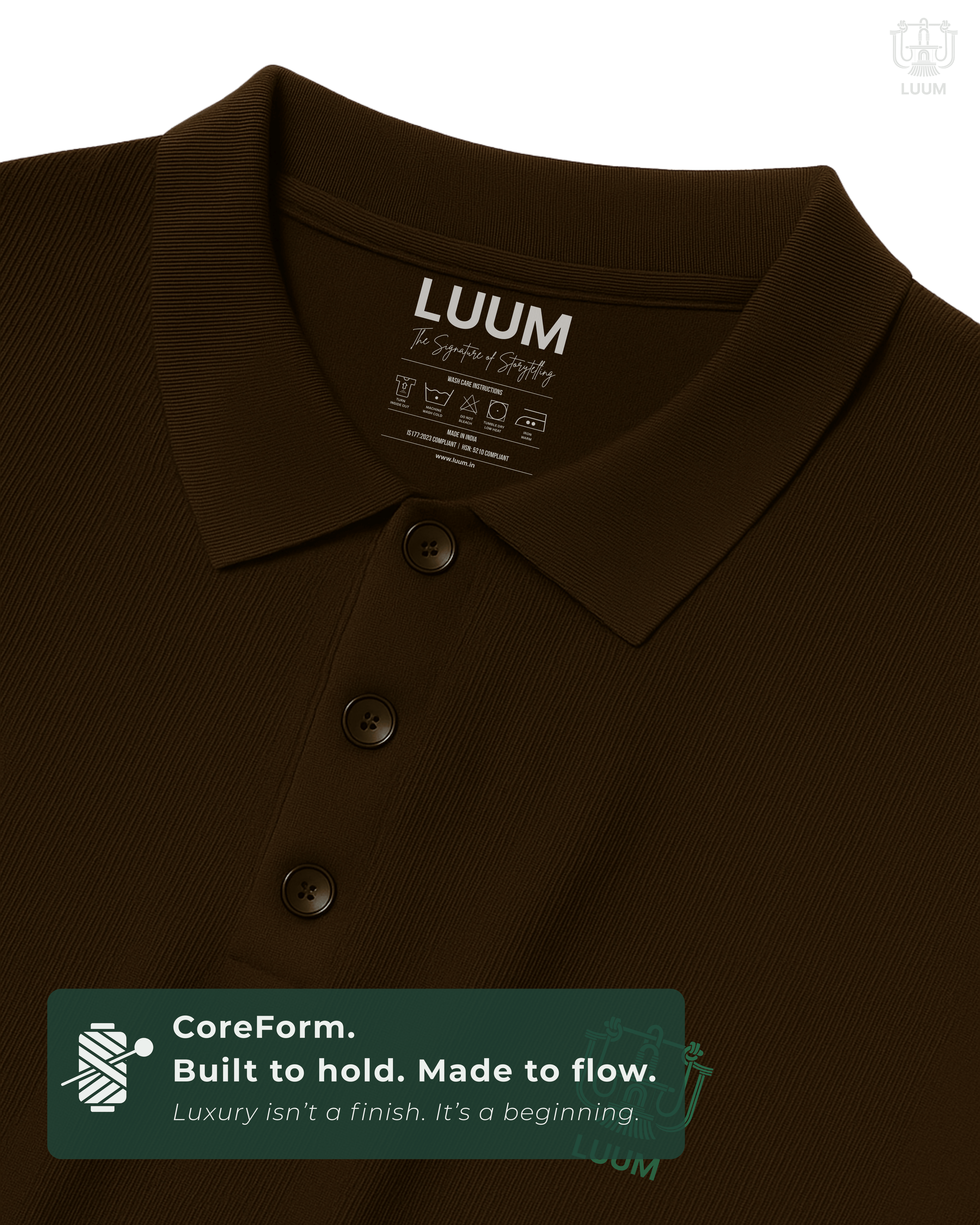 CoreForm Polo - Coffee