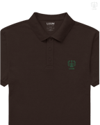 LUUM CoreForm Coffee Brown Polo T-Shirt - A 240 GSM All Airtex Cotton Marvel.