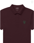 LUUM CoreForm Maroon Polo T-Shirt - A 240 GSM All Airtex Cotton Marvel.