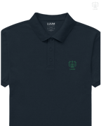 LUUM CoreForm Navy Polo T-Shirt - A 240 GSM All Airtex Cotton Marvel.