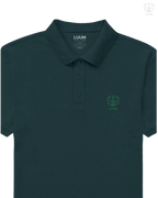 LUUM CoreForm Petrol Blue Polo T-Shirt - A 240 GSM All Airtex Cotton Marvel.