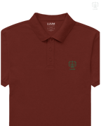 LUUM CoreForm Red Polo T-Shirt - A 240 GSM All Airtex Cotton Marvel.