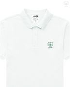 LUUM CoreForm White Polo T-Shirt - A 240 GSM All Airtex Cotton Marvel.