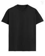 LUUM CoreForm Black Regular Fit T-Shirt - A 180 GSM All SUPIMA Cotton Marvel.