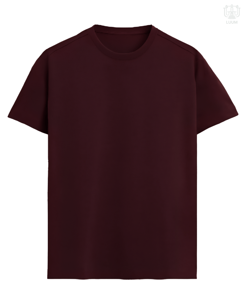 LUUM CoreForm Maroon Regular Fit T-Shirt - A 180 GSM All SUPIMA Cotton Marvel.