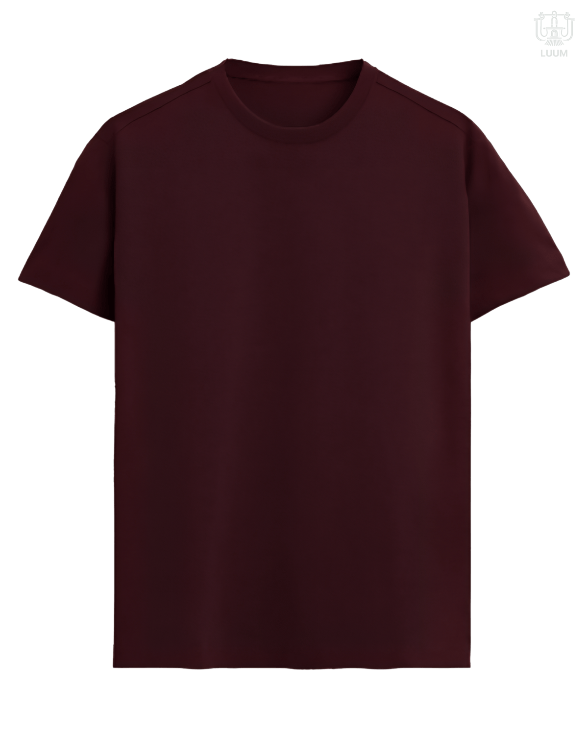 LUUM CoreForm Maroon Regular Fit T-Shirt - A 180 GSM All SUPIMA Cotton Marvel.