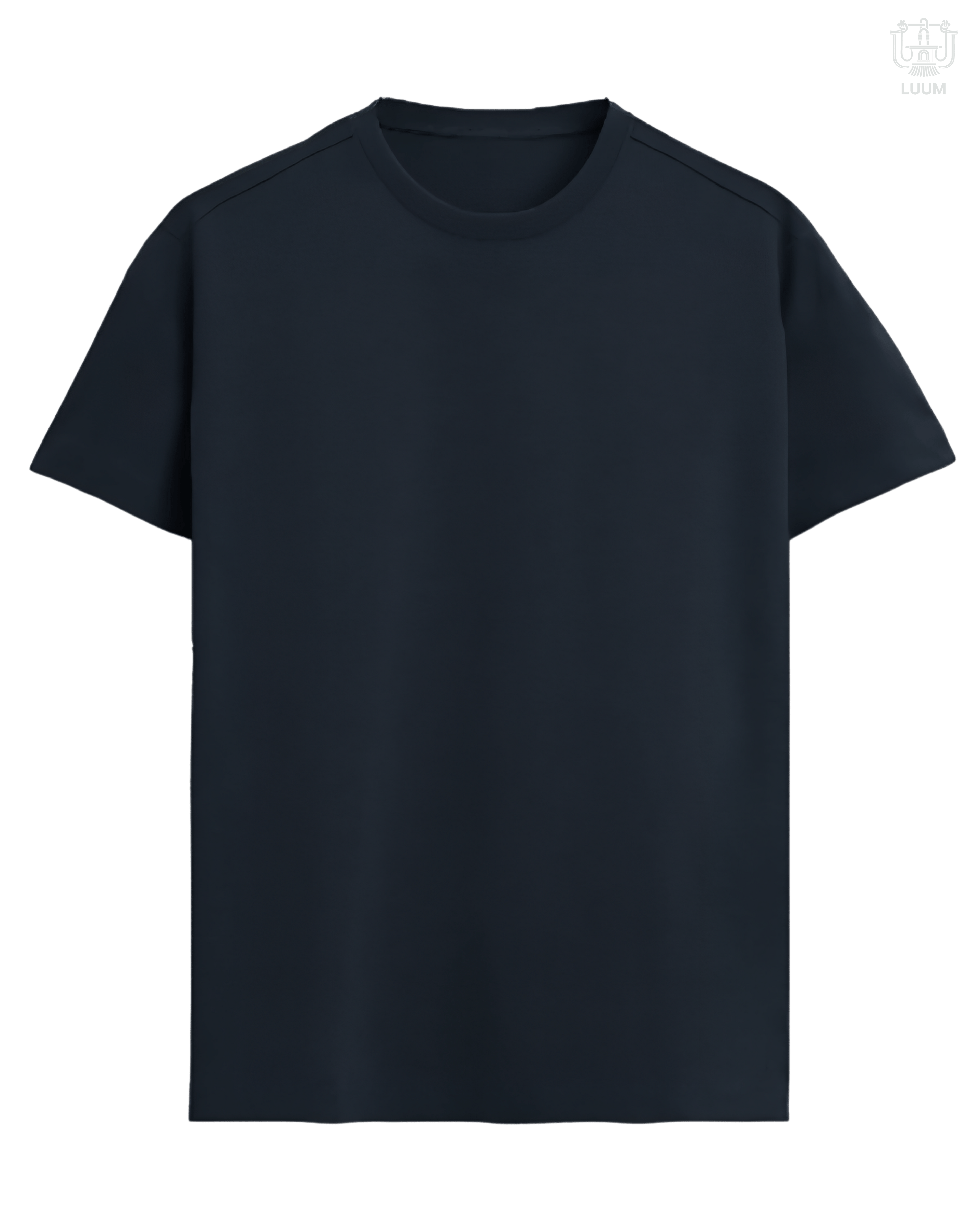 LUUM CoreForm Navy Regular Fit T-Shirt - A 180 GSM All SUPIMA Cotton Marvel.