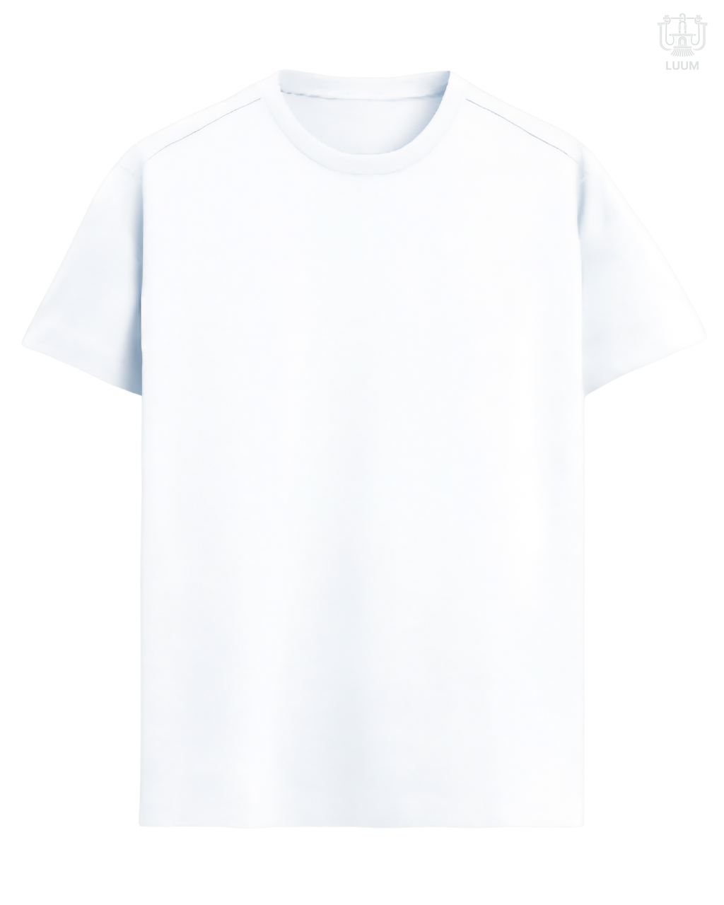 LUUM CoreForm White Regular Fit T-Shirt - A 180 GSM All SUPIMA Cotton Marvel.
