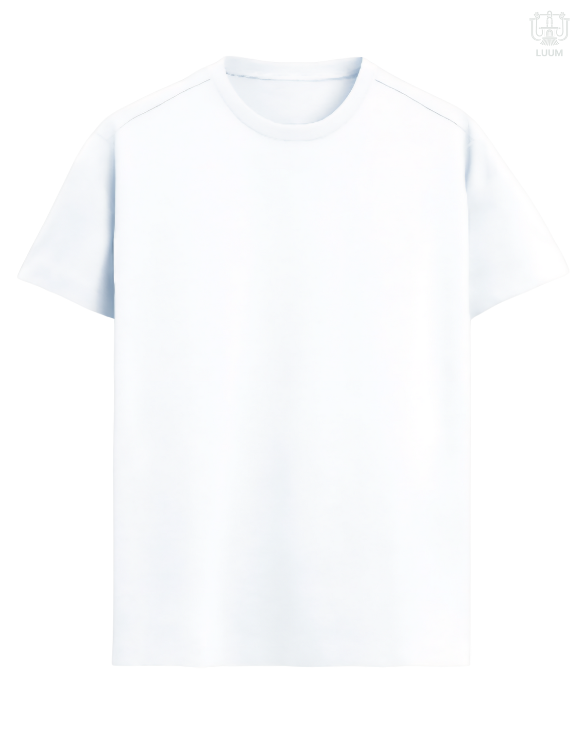 LUUM CoreForm White Regular Fit T-Shirt - A 180 GSM All SUPIMA Cotton Marvel.