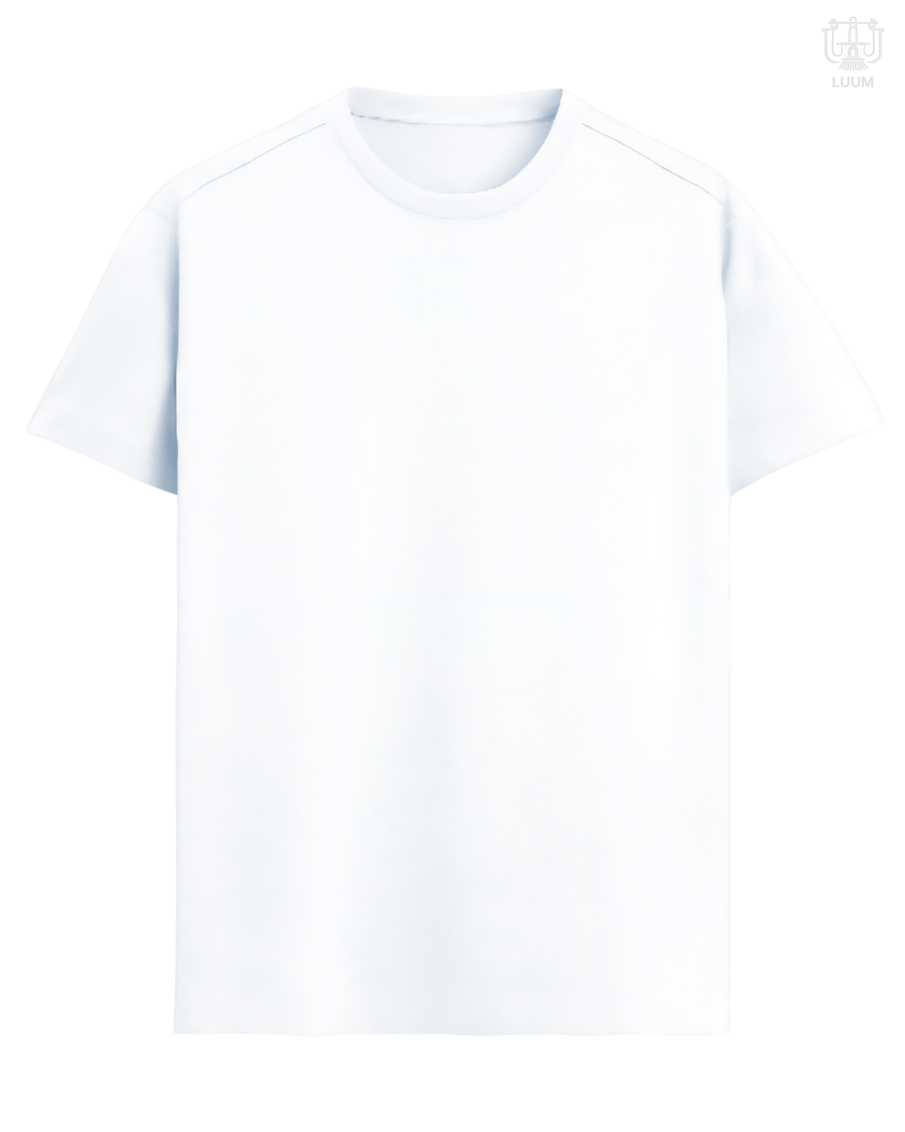 LUUM CoreForm White Regular Fit T-Shirt - A 180 GSM All SUPIMA Cotton Marvel.