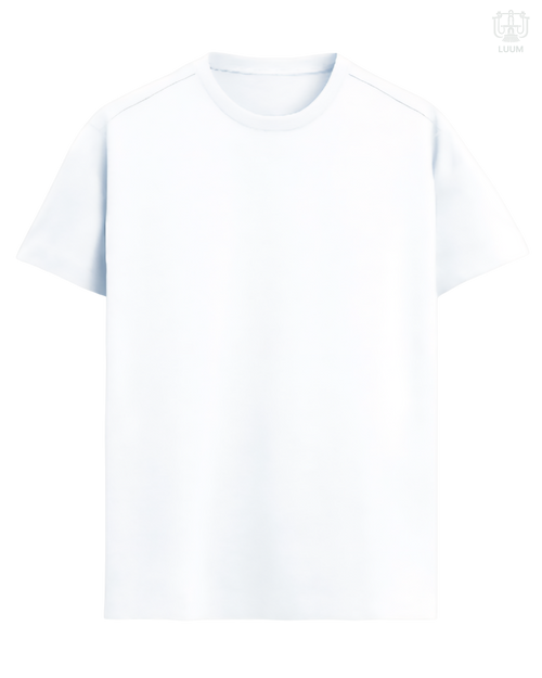 LUUM CoreForm White Regular Fit T-Shirt - A 180 GSM All SUPIMA Cotton Marvel.