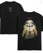 Regular fit black Skyrim t-shirt in 180 GSM Supima cotton with Dragonborn artwork. Part of DailyPrints Collection. Belief. Woven and Worn.