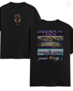180 GSM Supima cotton regular fit black t-shirt from LUUM DailyPrint, Threads Across the Spiderverse edition. Part of DailyPrints Collection. Belief. Woven and Worn.